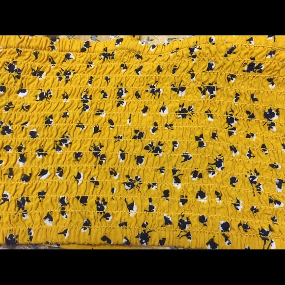 mini scoop neck crop top floral yell… - Picture 5 of 7